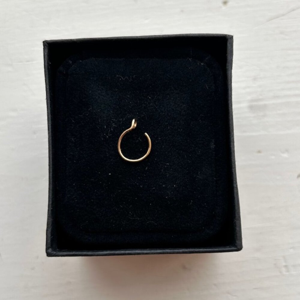 Adjustable Fake/Faux 14k Gold filled Nose Ring